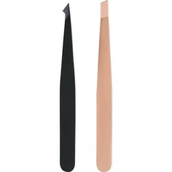 JAPONESQUE Pointed-Slant & Slant Tweezers - Rose Gold