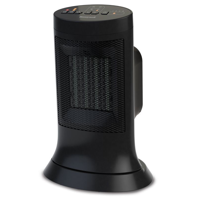 slide 2 of 8, Honeywell Digital Ceramic Compact Tower Heater Black: Indoor Space Heater, Programmable Thermostat, 1500W, Electric, 1 ct