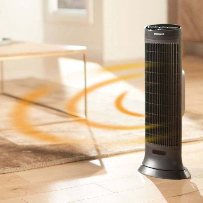 slide 3 of 9, Honeywell Slim Ceramic Tower Heater Black, 1 ct