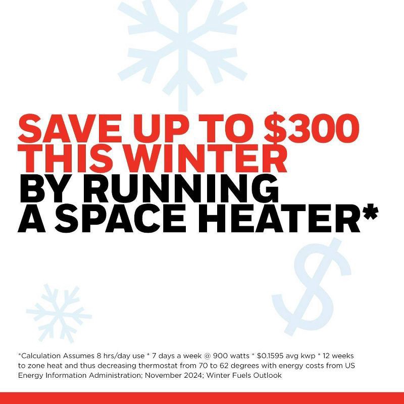 slide 5 of 9, Honeywell Slim Ceramic Tower Heater Black, 1 ct