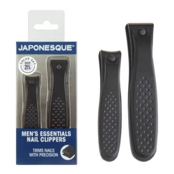 JAPONESQUE Men's Essentials Clipping Set - 2ct: Stainless Steel, Non-Toxic, Travel Size