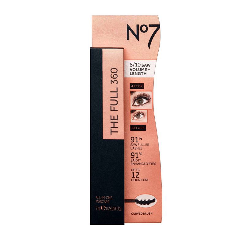 slide 2 of 6, No7 The Full 360 Mascara Black - 0.23 fl oz, 0.23 fl oz