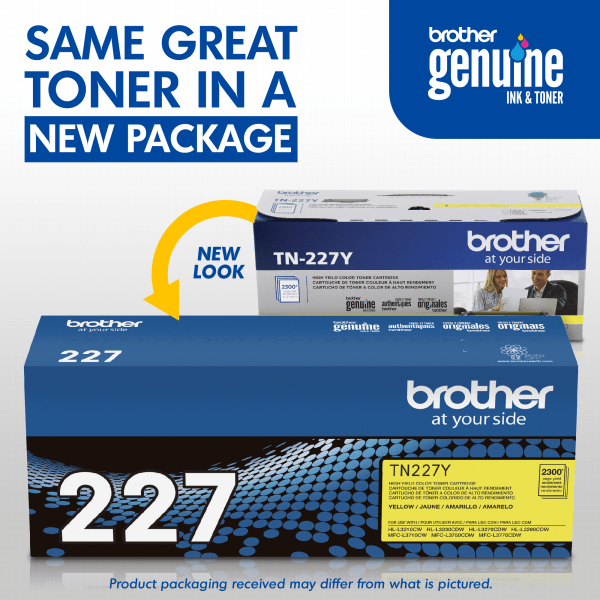 slide 5 of 10, Kyocera Brother Tn-227 High-Yield Yellow Toner Cartridge, Tn-227Y, 1 ct