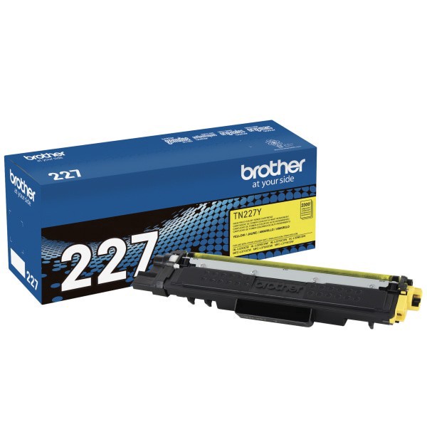 slide 1 of 10, Kyocera Brother Tn-227 High-Yield Yellow Toner Cartridge, Tn-227Y, 1 ct