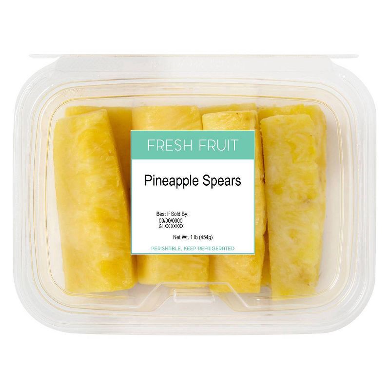 slide 1 of 5, Pineapple Spears - 1lb, 1 lb