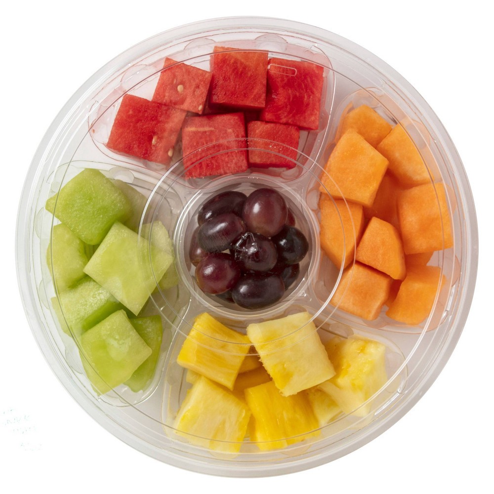 slide 4 of 5, Fresh Garden Highway Fruit Snack Tray, 32 oz