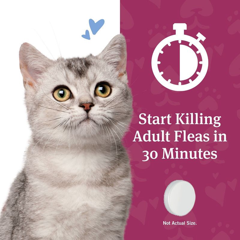 slide 9 of 10, CapAction Flea Treatment for Cats - 2-25lbs, 2 ct; 25 lb
