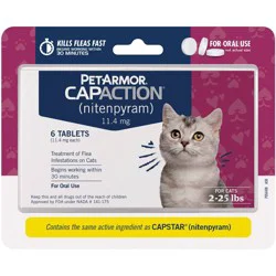 CapAction Flea Treatment for Cats - 2-25lbs