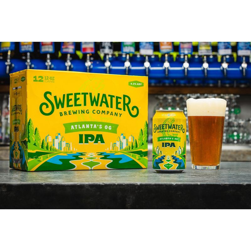 slide 3 of 6, SweetWater Brewing Company SweetWater IPA Beer - 12pk/12 fl oz Cans, 12 ct; 12 fl oz