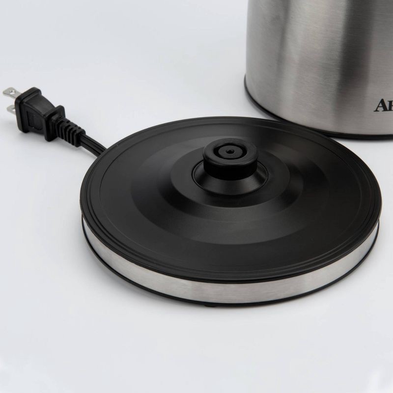 slide 5 of 15, Aroma 1L Electric Water Kettle - Stainless Steel: Tea Kettle, Water Heater, Overheat Protection, 360° Rotating Base, 1 liter