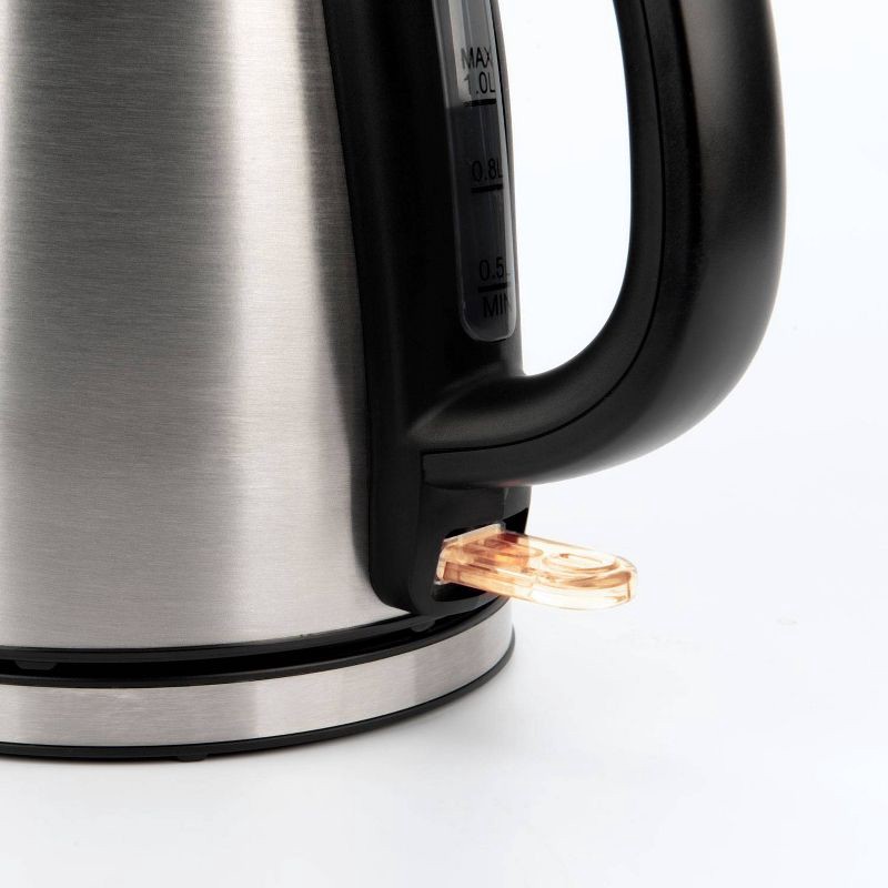 slide 6 of 15, Aroma 1L Electric Water Kettle - Stainless Steel: Tea Kettle, Water Heater, Overheat Protection, 360° Rotating Base, 1 liter