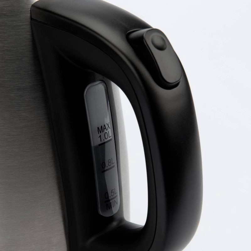 slide 9 of 15, Aroma 1L Electric Water Kettle - Stainless Steel: Tea Kettle, Water Heater, Overheat Protection, 360° Rotating Base, 1 liter