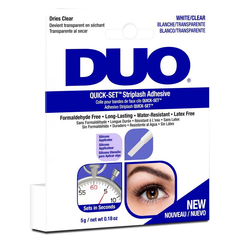 slide 1 of 4, DUO Adhesive Quick Set Lash Adhesive - Clear - 0.18oz, 0.18 oz