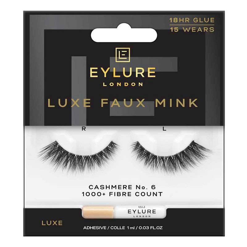 slide 1 of 5, Eylure Luxe Cashmere No. 6 False Eyelashes - 1pr, 1 ct