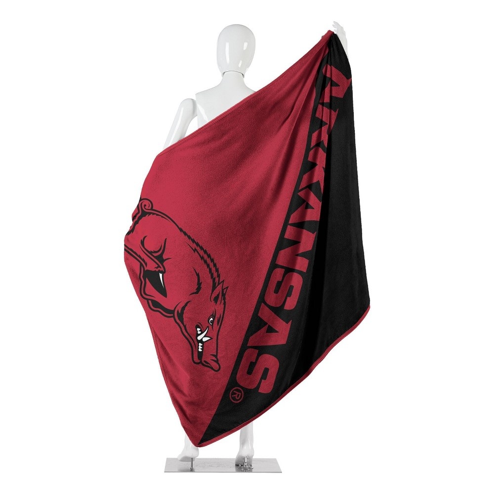 slide 2 of 3, NCAA Arkansas Razorbacks Micro Fleece Throw Blanket, 1 ct