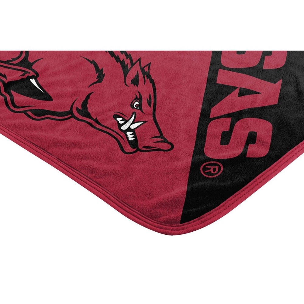 slide 3 of 3, NCAA Arkansas Razorbacks Micro Fleece Throw Blanket, 1 ct