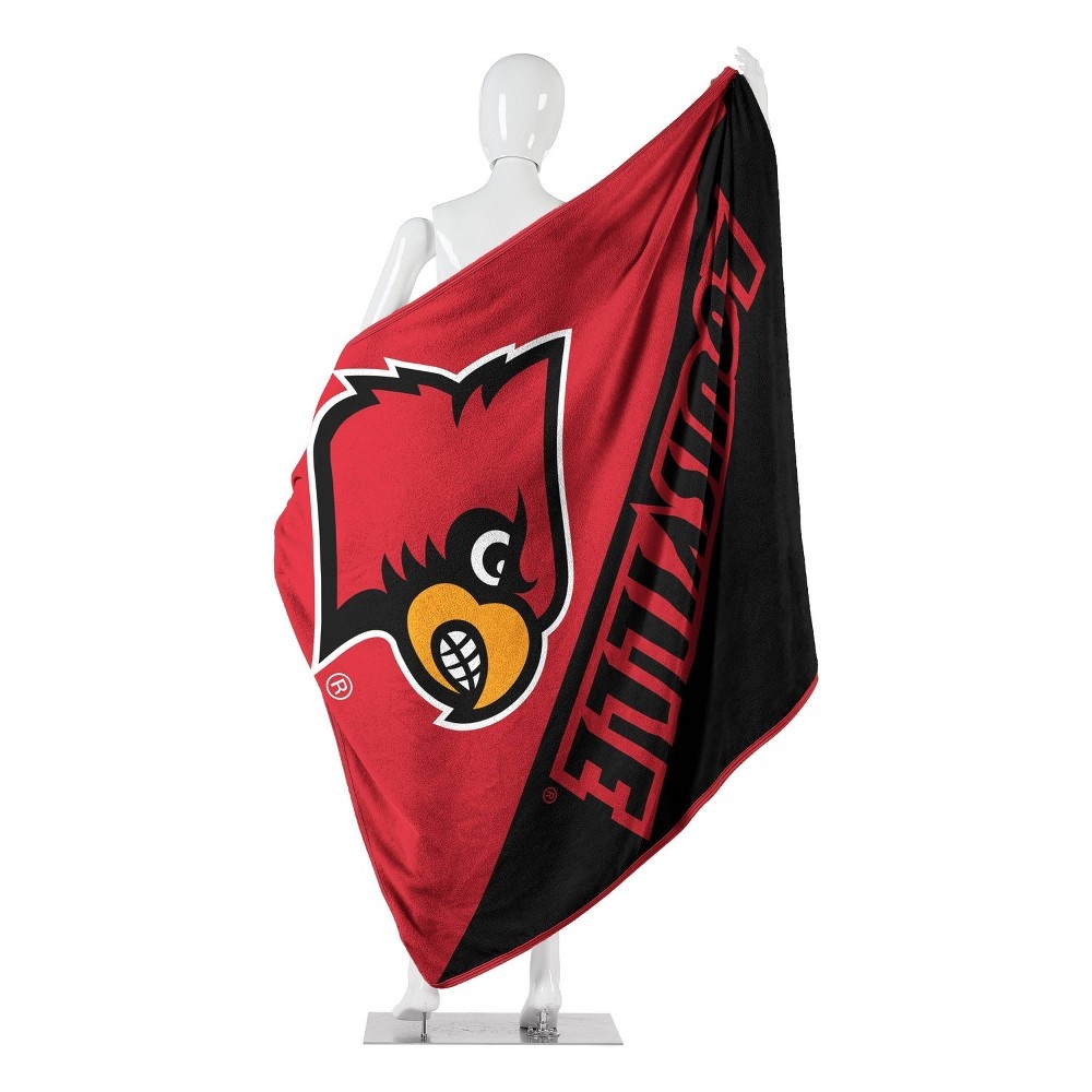 NCAA Louisville Cardinals Micro Fleece Throw Blanket