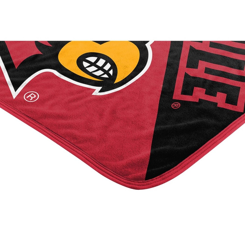 NCAA Louisville Cardinals Micro Fleece Throw Blanket