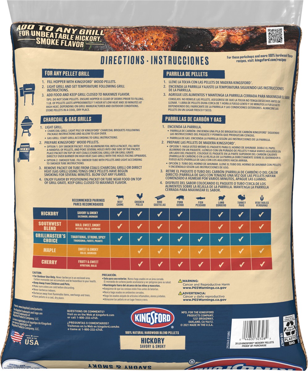 slide 6 of 9, Kingsford Hickory Wood Pellets, 20 lb