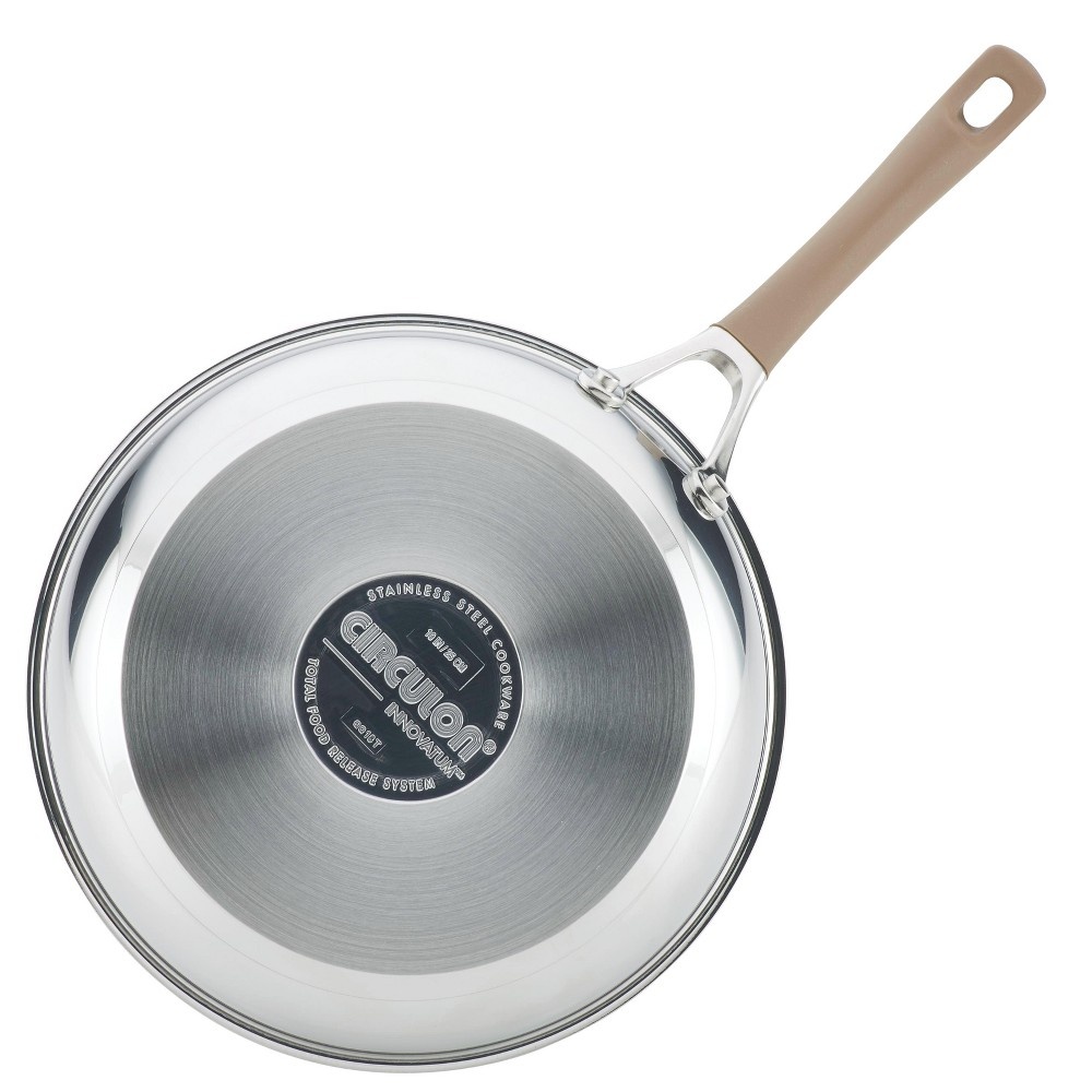 slide 2 of 3, Circulon Innovatum Stainless Steel Nonstick Deep Skillet - Taupe, 12.5 in