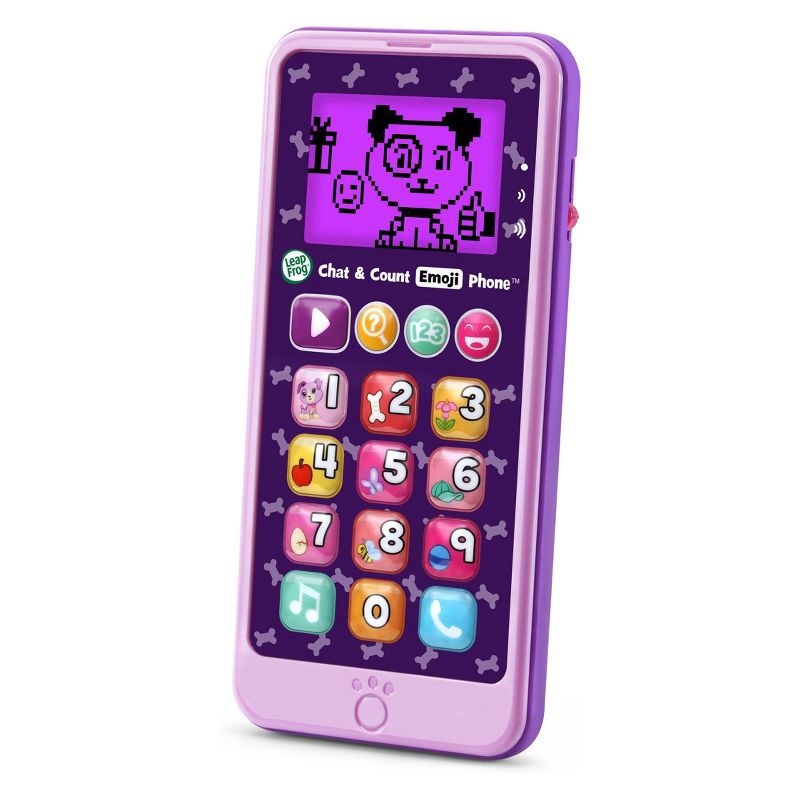 slide 1 of 1, LeapFrog Chat and Count Emoji Phone - Purple, 1 ct