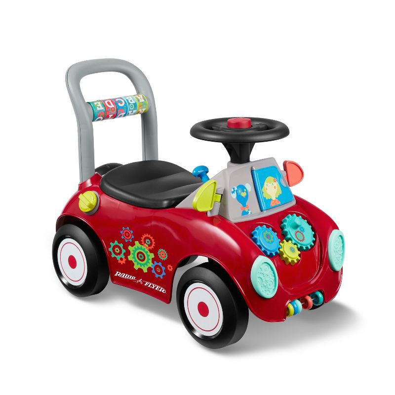 slide 1 of 4, Radio Flyer Busy Buggy Ride-On: Educational Toy for Memory & Motor Skills, 1 ct