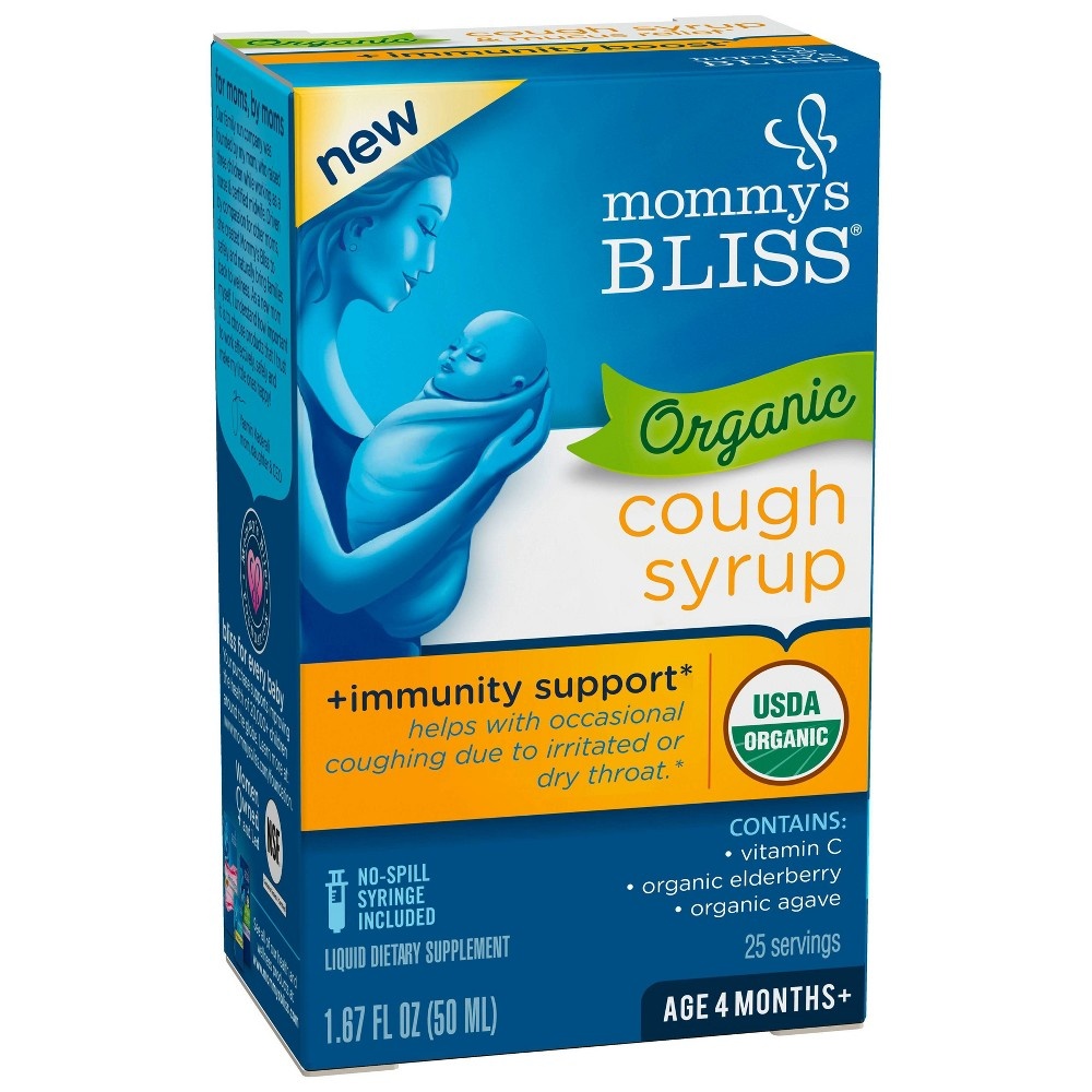 slide 2 of 8, Mommy's Bliss Organic Baby Cough Syrup, 1.67 oz