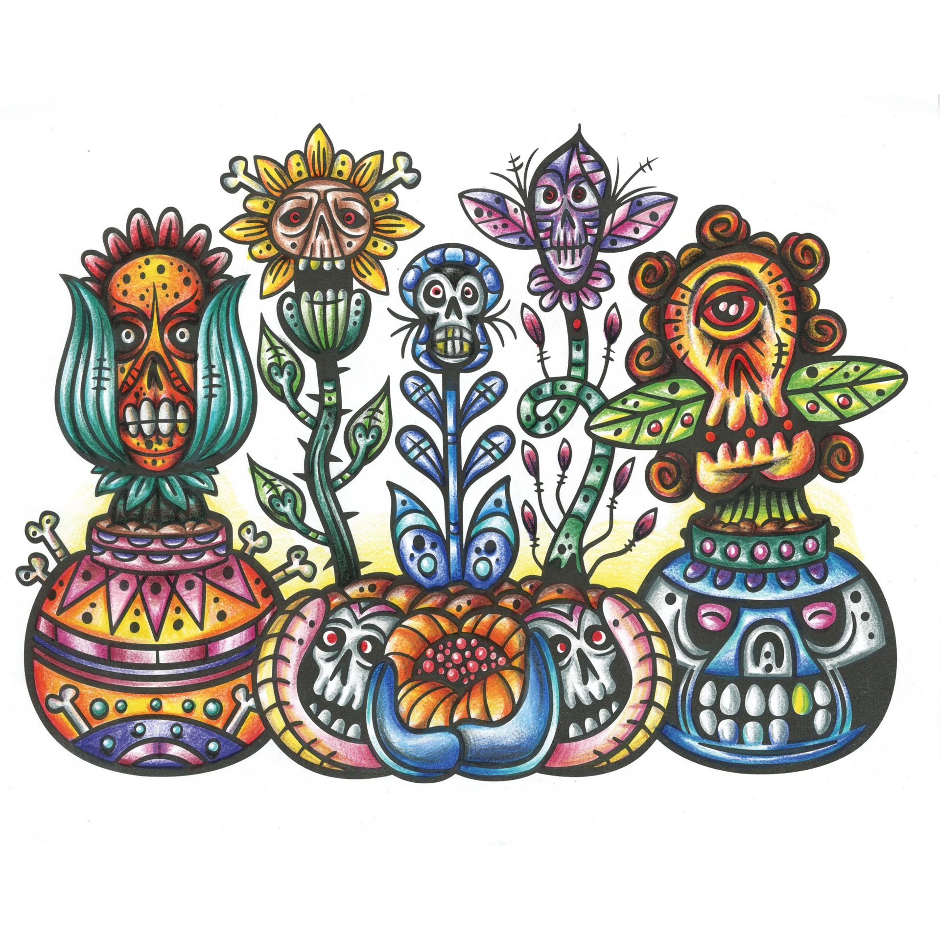 Crayola Art with Edge Sugar Skulls - 7 6bb8d99a77bb6734008712027ce7c27b 