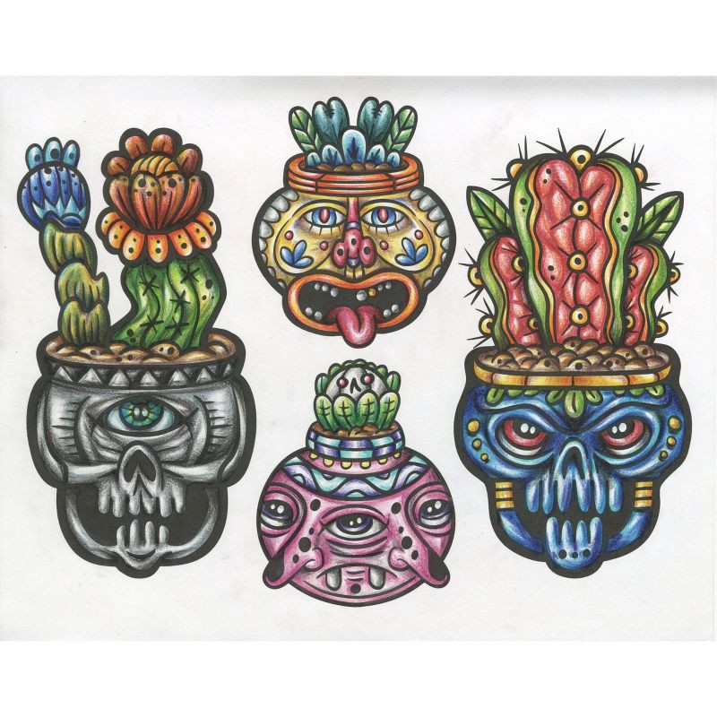 slide 9 of 11, Crayola Art with Edge Sugar Skulls Coloring Book: Creative Kids & Adult Pages, Perforated, 32 Pages, 10"x8.5", 1 ct