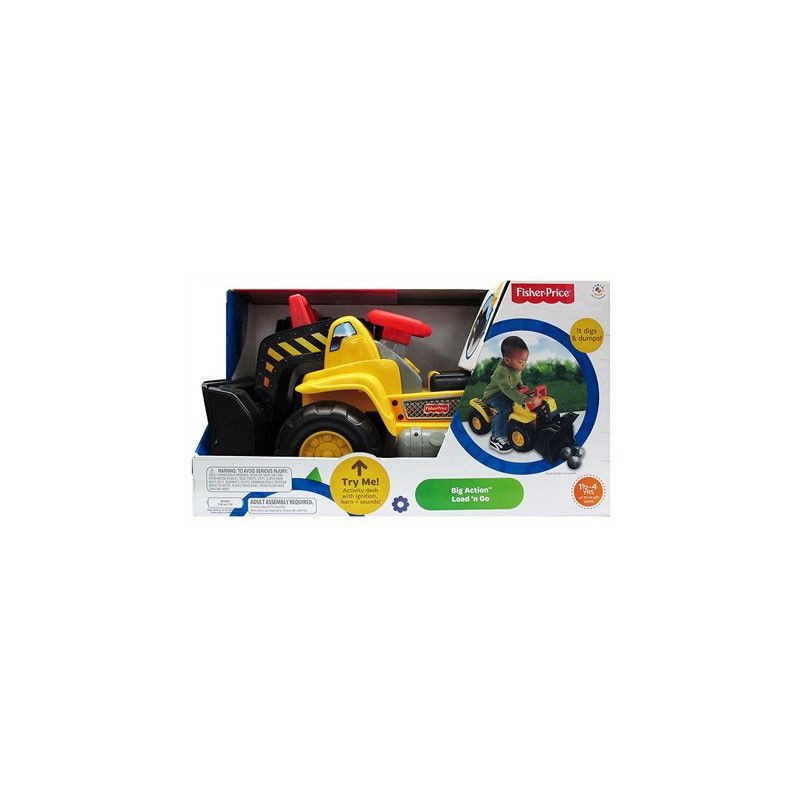 slide 6 of 6, Fisher-Price Big Action Load N Go Ride-On with Lights, Sounds, Storage and Walking Bar, 1 ct