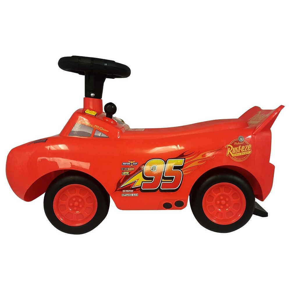 Kiddieland 4.5 Volt 1 Seater Disney - Lightning Mcqueen Cars Car Push/Scoot