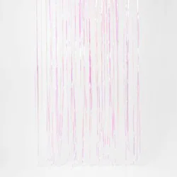 8&#x27;x3&#x27; Holographic Fringe Backdrop Party Banner - Spritz™