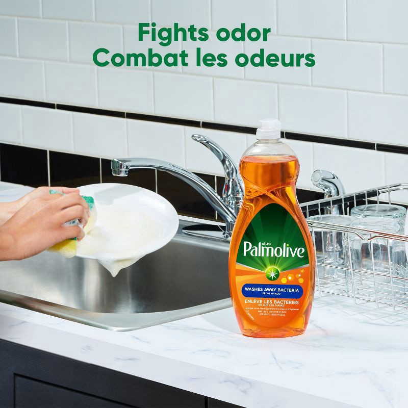 slide 4 of 8, Palmolive Ultra Concentrated Antibacterial Liquid Dish Soap, Orange Scent - 42 Fluid Ounce, 42 fl oz