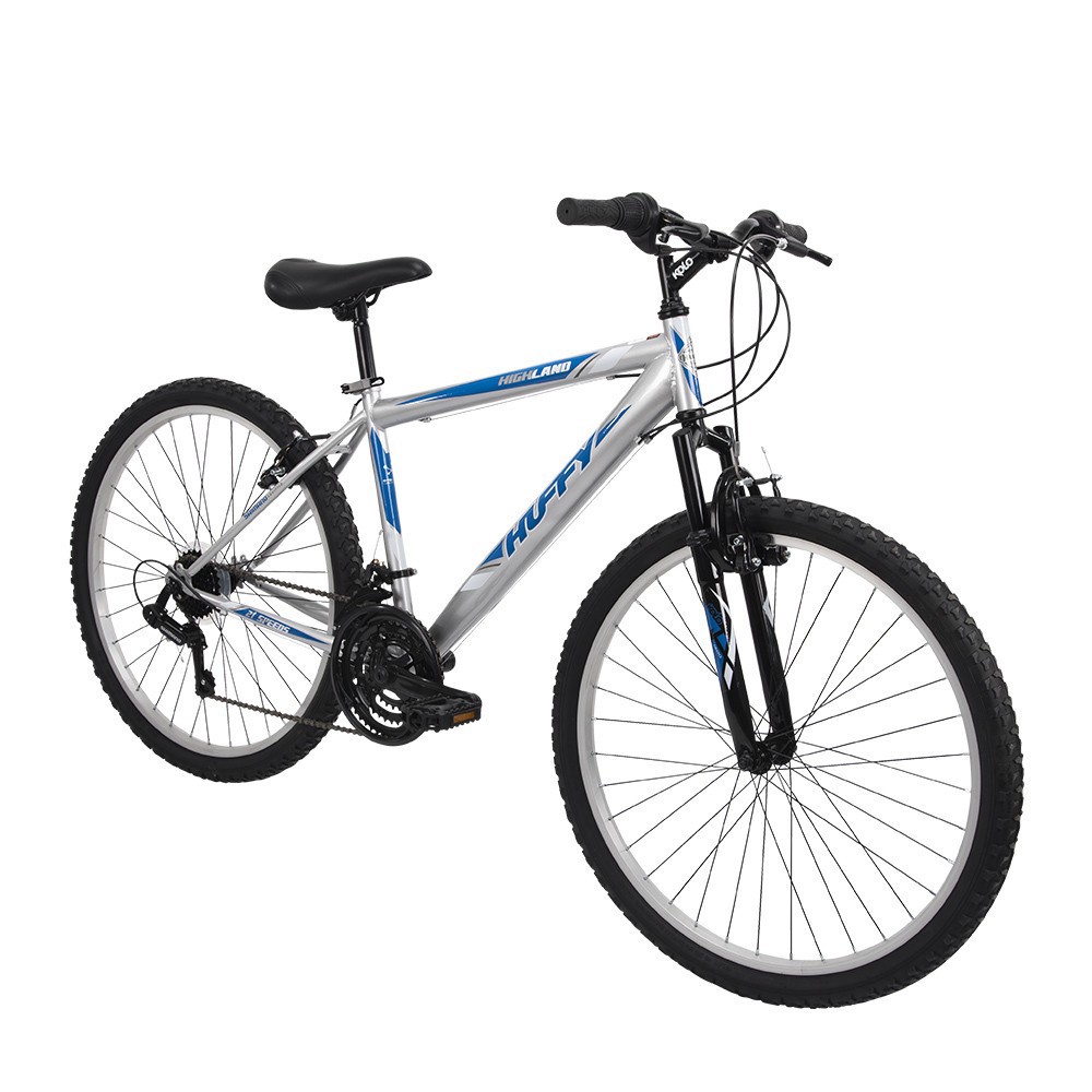 slide 5 of 7, Huffy Men's Highland 26" Mountain Bike - Silver/Blue, 1 ct