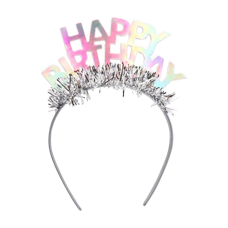 slide 2 of 3, GOH Headband Party Tiara Light Silver - Spritz™, 1 ct