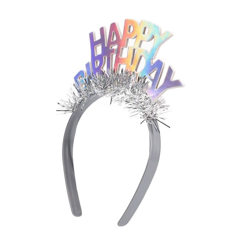 slide 3 of 3, GOH Headband Party Tiara Light Silver - Spritz™, 1 ct