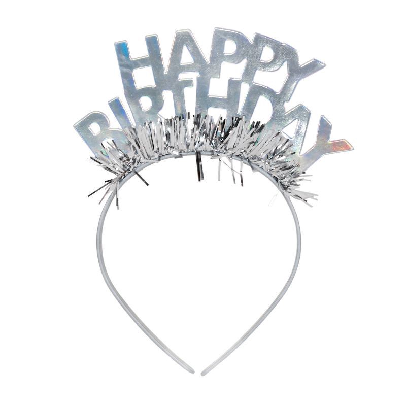 slide 1 of 3, GOH Headband Party Tiara Light Silver - Spritz™, 1 ct