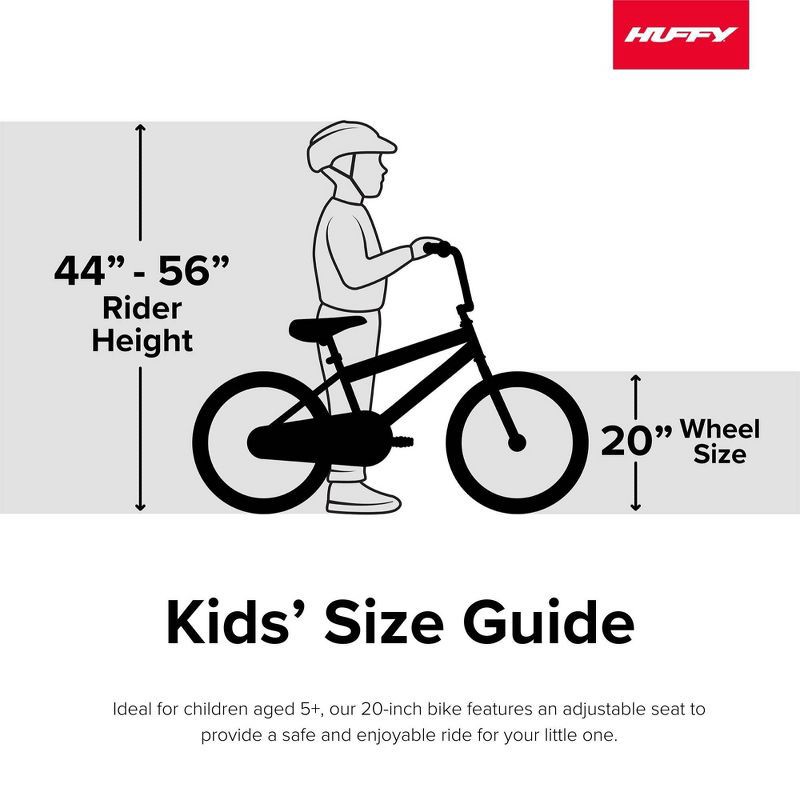 slide 9 of 9, Huffy Decay Kids' Bike - 20" Wheels - Single-Speed - Black/Neon Green, 1 ct