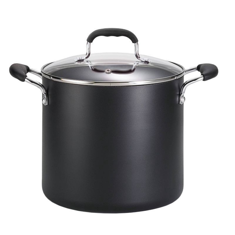 slide 1 of 1, T-fal Simply Cook Nonstick Cookware, Stockpot, 8qt, Black, 8 qt