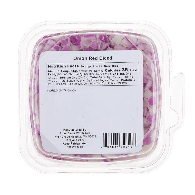 slide 3 of 3, Crazy Fresh Red Onion Diced - 6oz, 6 oz