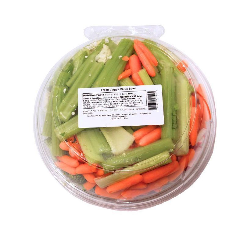 slide 4 of 7, Crazy Fresh Veggie Value Bowl - 2.5lbs, 2.5 lb