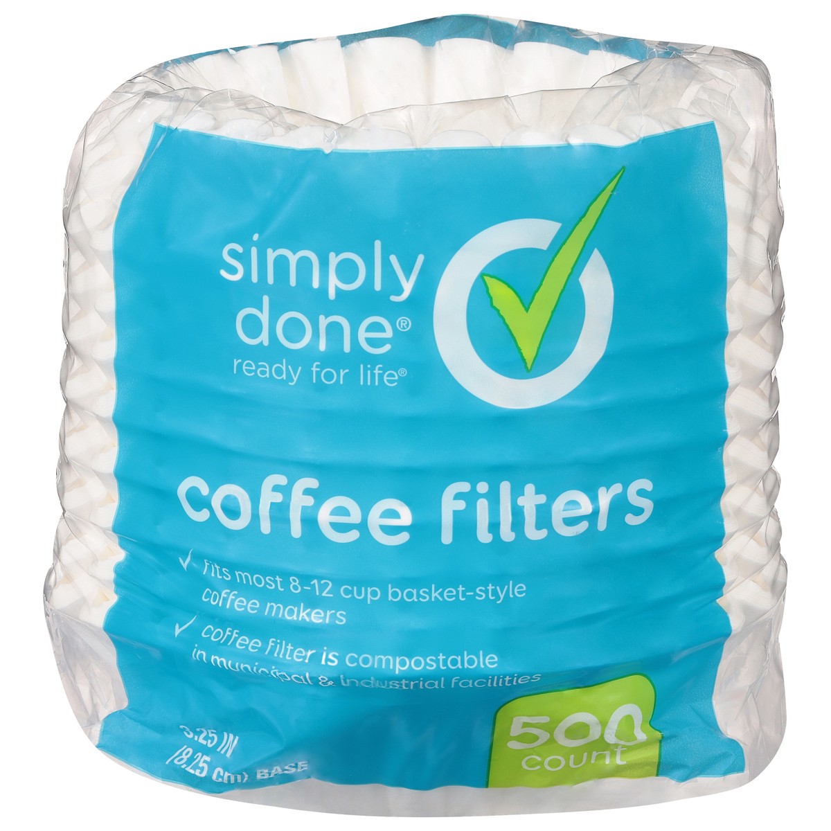 slide 1 of 9, Simply Done Coffee Filters - 500 ct, 500 ct