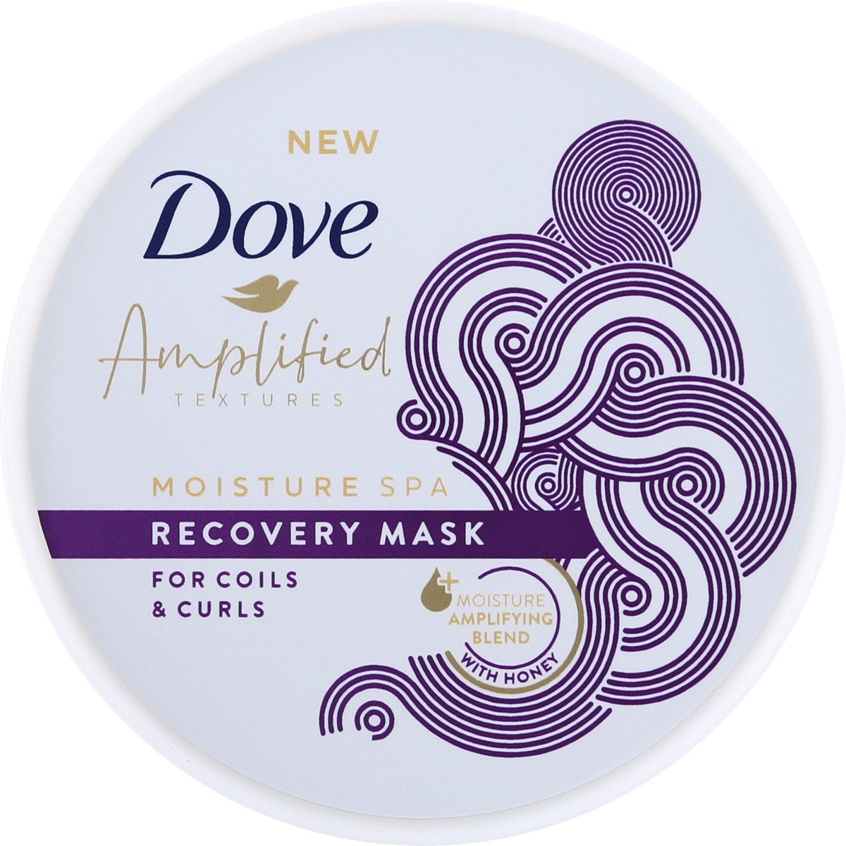 slide 3 of 7, Dove Amplified Textures Spa Recovery Hair Mask with Honey Moisture, 10.5 oz, 10.5 oz