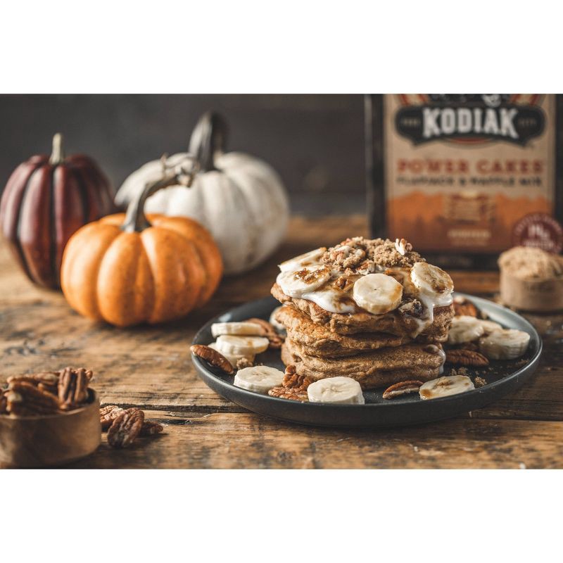 slide 2 of 8, Kodiak Cakes Kodiak Protein-Packed Pumpkin Flapjack & Waffle Mix - 18oz, 18 oz