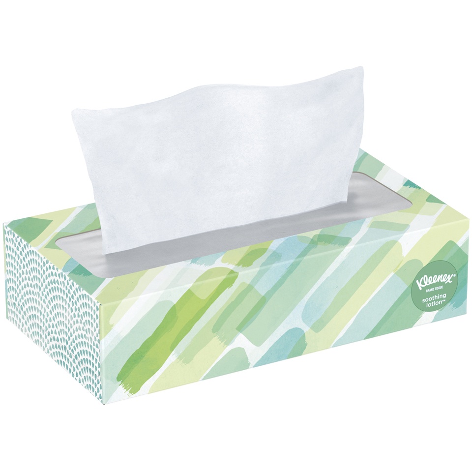 slide 1 of 1, Kleenex Facial Tissues With Lotion, 60 ct