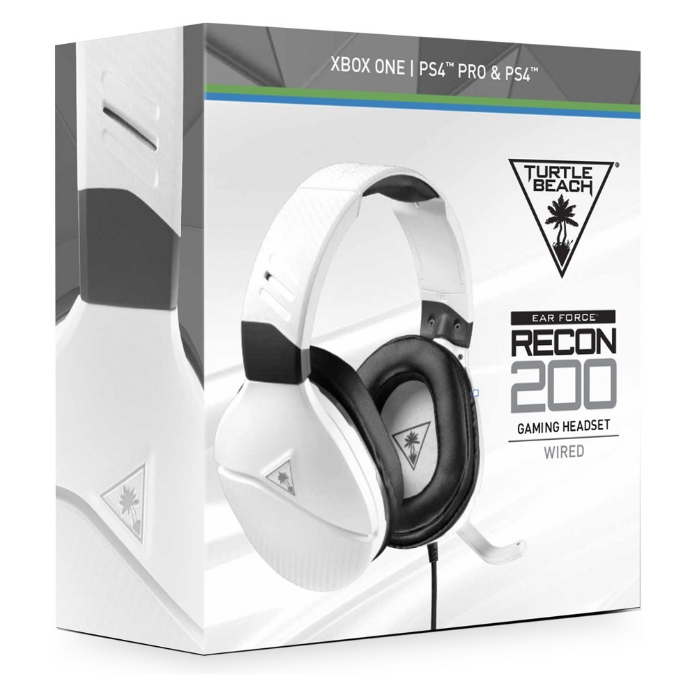 slide 4 of 4, Turtle Beach Recon 200 Amplified Wired Gaming Headset for Xbox One/Series X|S/PlayStation 4/5/Nintendo Switch - White, 1 ct