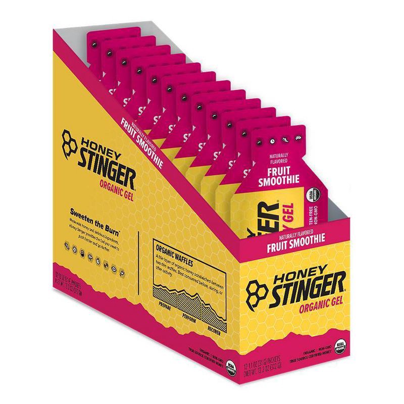 slide 2 of 6, Honey Stinger Organic Fruit Smoothie Energy Gel: Sports Performance, Endurance, 1.1 oz, 1.1 oz