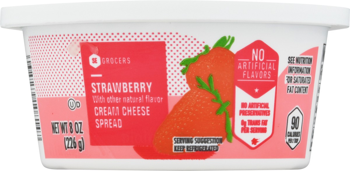 slide 8 of 9, SE Grocers Strwbrry Crm Chs Sp, 8 oz