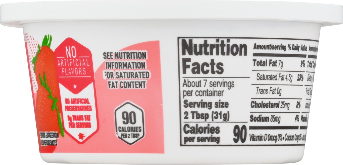 slide 7 of 9, SE Grocers Strwbrry Crm Chs Sp, 8 oz