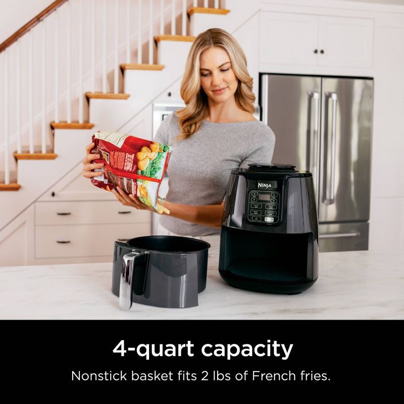 slide 2 of 8, Ninja 4qt Air Fryer - Black AF101, 4 qt